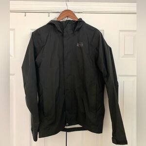REI Men's Black Raincoat